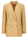 Twinset Double-breasted Blazer Blazer And Suits Beige In Beige
