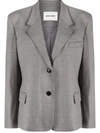 Low Classic Classic Wool Blend Blazer In Grey