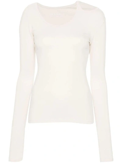 Low Classic Long-sleeve Asymmetric T-shirt In White