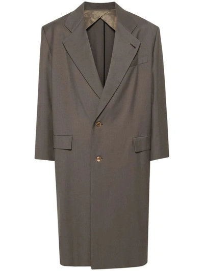 Magliano Wool Maxi Coat In Brown