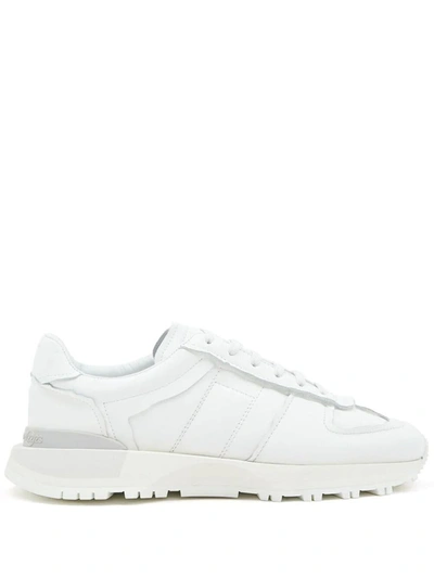 Maison Margiela Classic Fitted Lace-up Sneakers In White