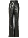 NANUSHKA NANUSHKA 'FELINA' BLACK POLYESTER PANTS