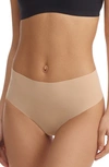 Commando Classic Mid Rise Thong In Beige