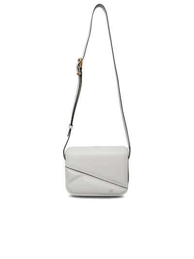 WANDLER WANDLER MEDIUM 'OSCAR TRUNK' BAG IN WHITE CALF LEATHER