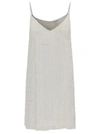 P.a.r.o.s.h Mini White Dress With All-over Paillettes In Viscose Woman In White