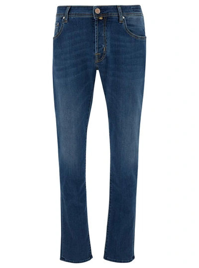Jacob Cohen Jeans 5 Pockets Super Slim Fit Nick Slim In Blu