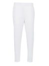 P.a.r.o.s.h Tapered-leg Crepe Trousers In White
