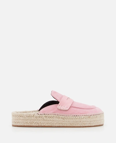 Jw Anderson Suede Espadrilles In Pink