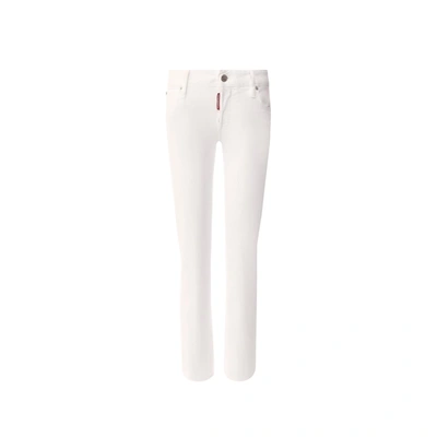 Dsquared2 Cotton Denim Jeans In White