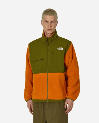 The North Face Denali Logo-embroidered Ripstop-trimmed Recycled-fleece Jacket In Orange