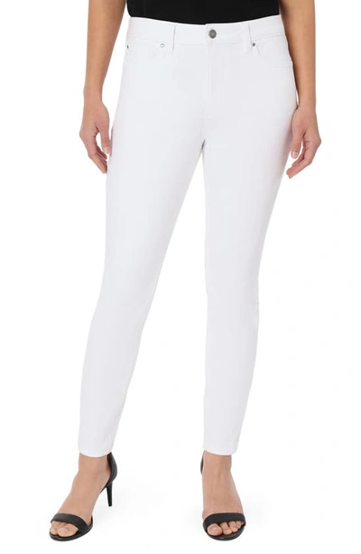 Jones New York Women's Lexington Mid Rise Straight-leg Jeans In White