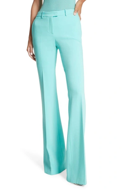 MICHAEL KORS HAYLEE STRETCH VIRGIN WOOL BLEND FLARE LEG PANTS