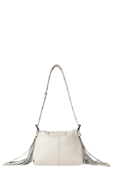 Maje Womens Blanc Miss M Mini Leather Shoulder Bag