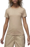 Nike Essentials Slim Crewneck T-shirt In Legend Medium Brown
