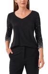 CHAUS CHAUS BEADED SLEEVE TOP