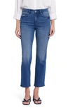 Nydj Marilyn High Waist Ankle Straight Leg Jeans In Blue Island
