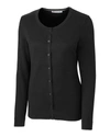 Cutter & Buck Womens Lakemont Cardigan Sweater In Black