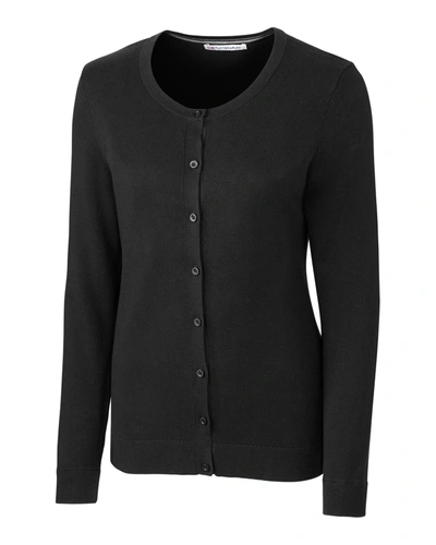 Cutter & Buck Womens Lakemont Cardigan Sweater In Black