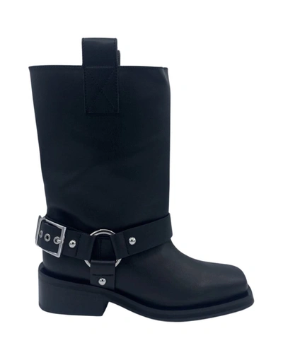 Ganni Boots Shoes In Black