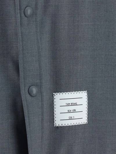 Thom Browne Shirts In Med Grey