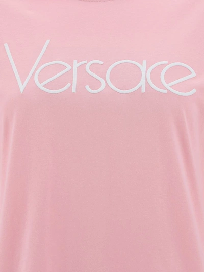 Versace T-shirts In Pink+white