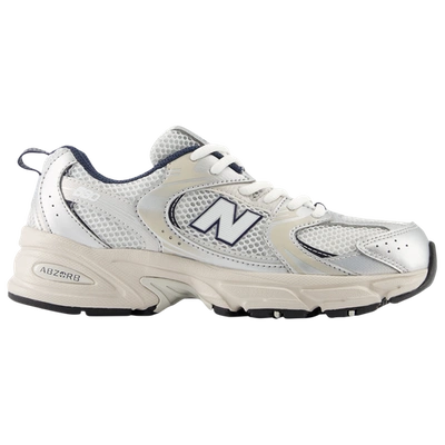 New Balance Kids' Girls  530 In Silver/white/blue