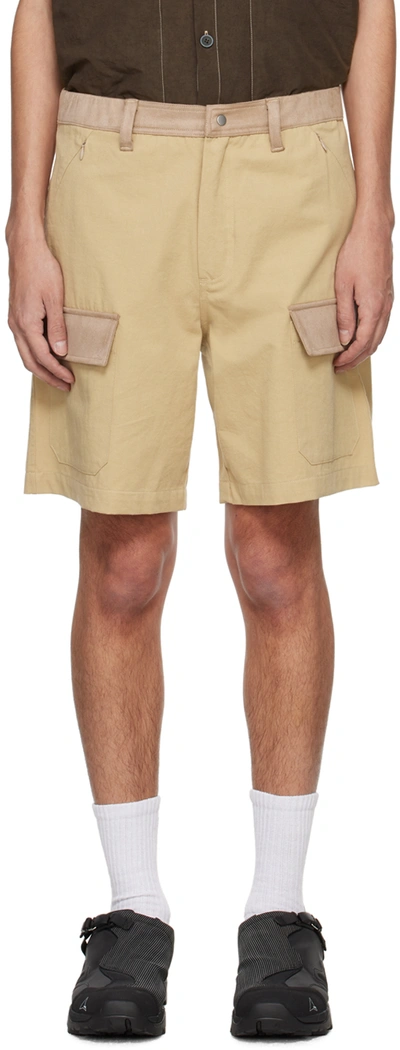 Ranra Beige Stubbur Shorts In 269 Beige