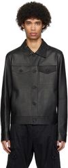 MACKAGE BLACK LINCOLN LEATHER JACKET