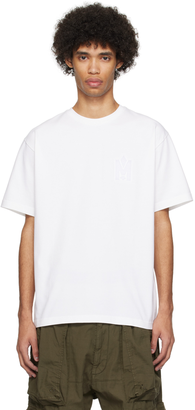 Mackage Organic Cotton Logo-patch T-shirt In White