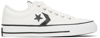 Converse Off-white Star Player 76 Sneakers In Vintage White/black