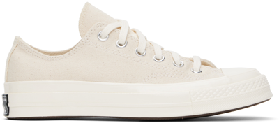 Converse Off-white Chuck 70 Low Top Sneakers In Natural/black/egret