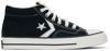 Converse Star Pattern Low Upper Board Shoes In Black/vintage White/