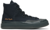 CONVERSE BLACK & GRAY CHUCK 70 MARQUIS HI SNEAKERS