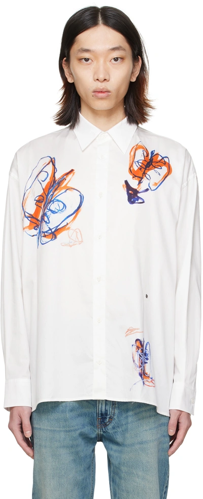 Etudes Studio White Illusion Parade Shirt In Ete