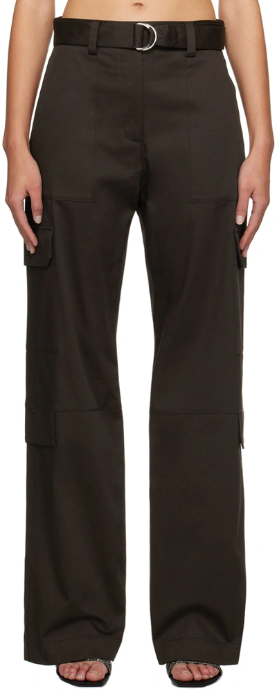 Msgm Brown Tailored Trousers In 30 Brown