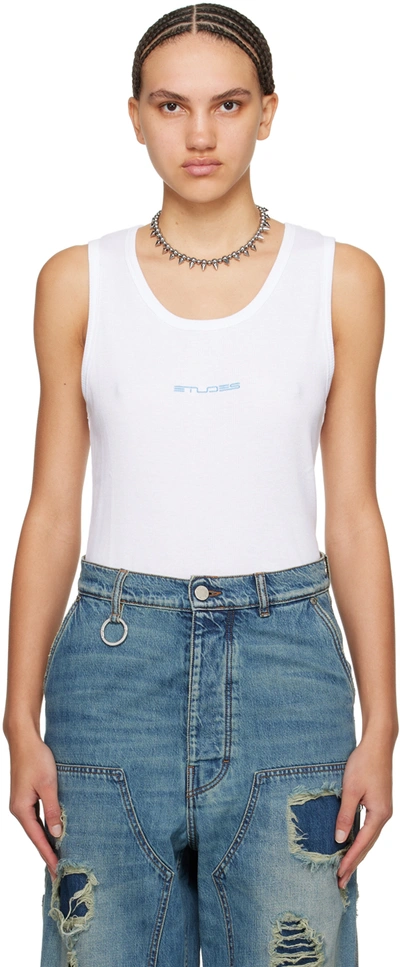 Etudes Studio White Pippen Tank Top