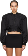 WARDROBE.NYC BLACK TAILORED BOMBER JACKET