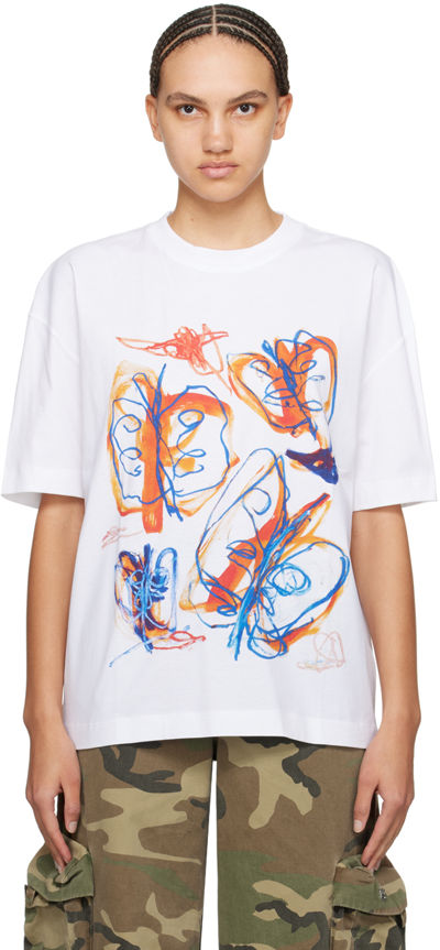 Etudes Studio White Julian Farade Edition Spirit T-shirt In 白色