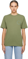 ETUDES STUDIO KHAKI WONDER EUROPA BACK T-SHIRT