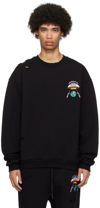 Members Of The Rage Black Distressed Sweatshirt In Black