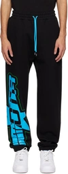 Members Of The Rage Black Graphic Sweatpants In Black