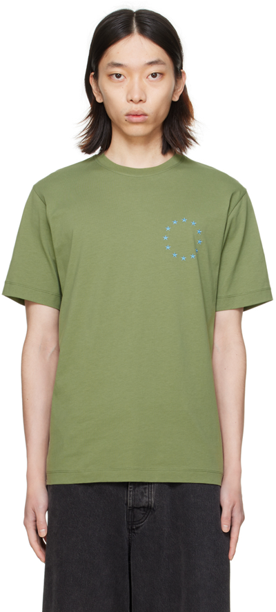 Etudes Studio Khaki Wonder Europa T-shirt In Olive