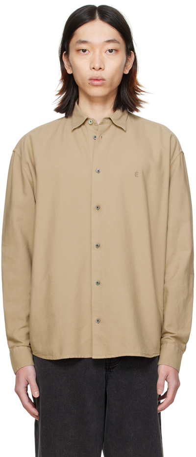 Etudes Studio Beige Lyrique Accent Shirt In Sand