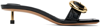 Jacquemus Elegant Black Sheepskin Sandals For Women From Ss24 Collection In 990 Black