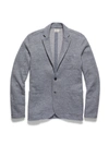 Faherty Inlet Knit Blazer In Medium Grey Melange In Medium Grey Melange
