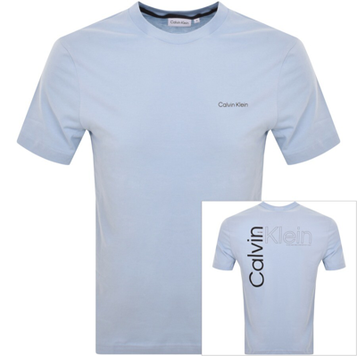 Calvin Klein Logo T Shirt Blue