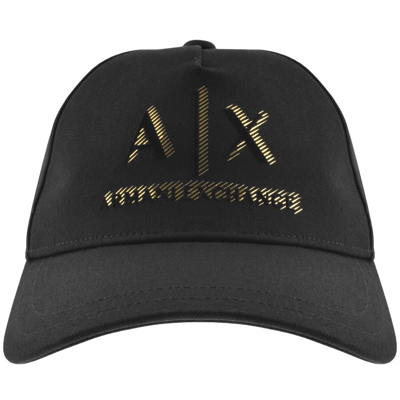 Armani Exchange Logo Baseball Cap Black