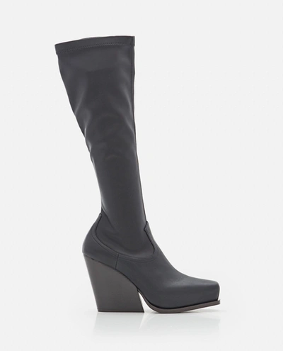 Stella Mccartney Knee-high Heeled Boots In Black