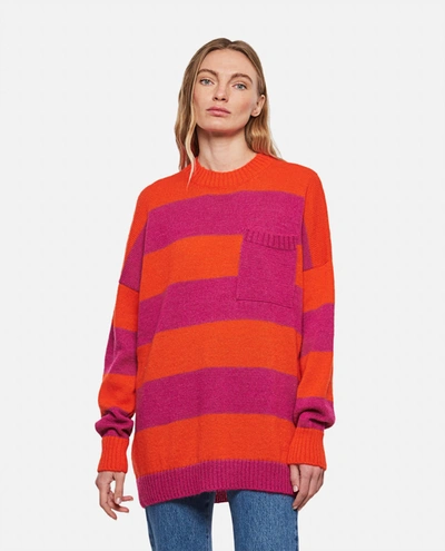 JW ANDERSON J.W. ANDERSON STRIPED MOHAIR BLEND JUMPER