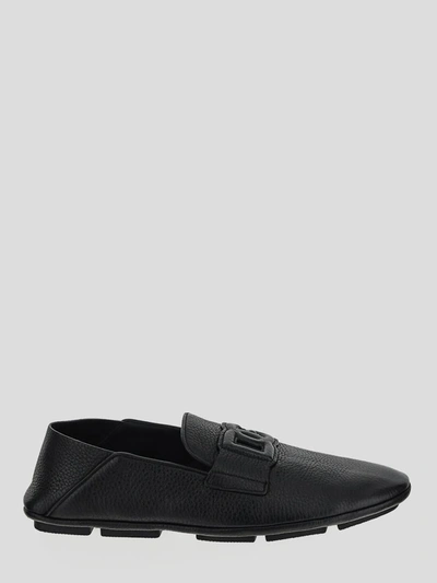 Dolce & Gabbana Driver Loafer In Black